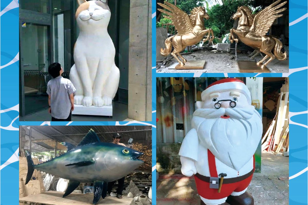 We produce strong object molding for external use. / 外部にも強いオブジェ造形物製作します